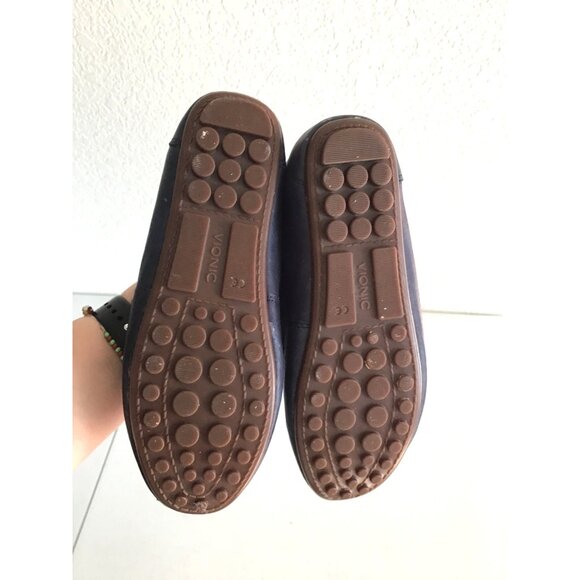 VICINI- WOMENS NAVY SLIPON SHOES SIZE 7.5 - Picture 6 of 8
